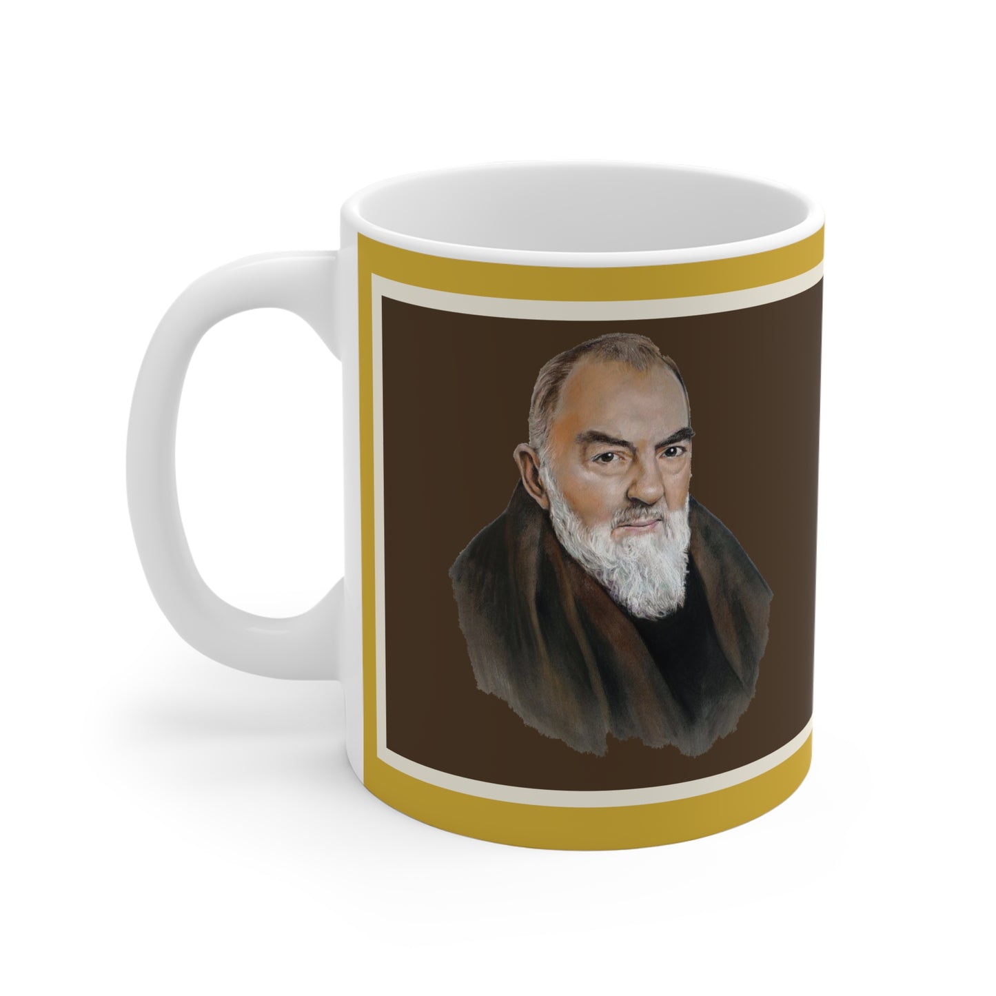 Pater Pio Keramiktasse